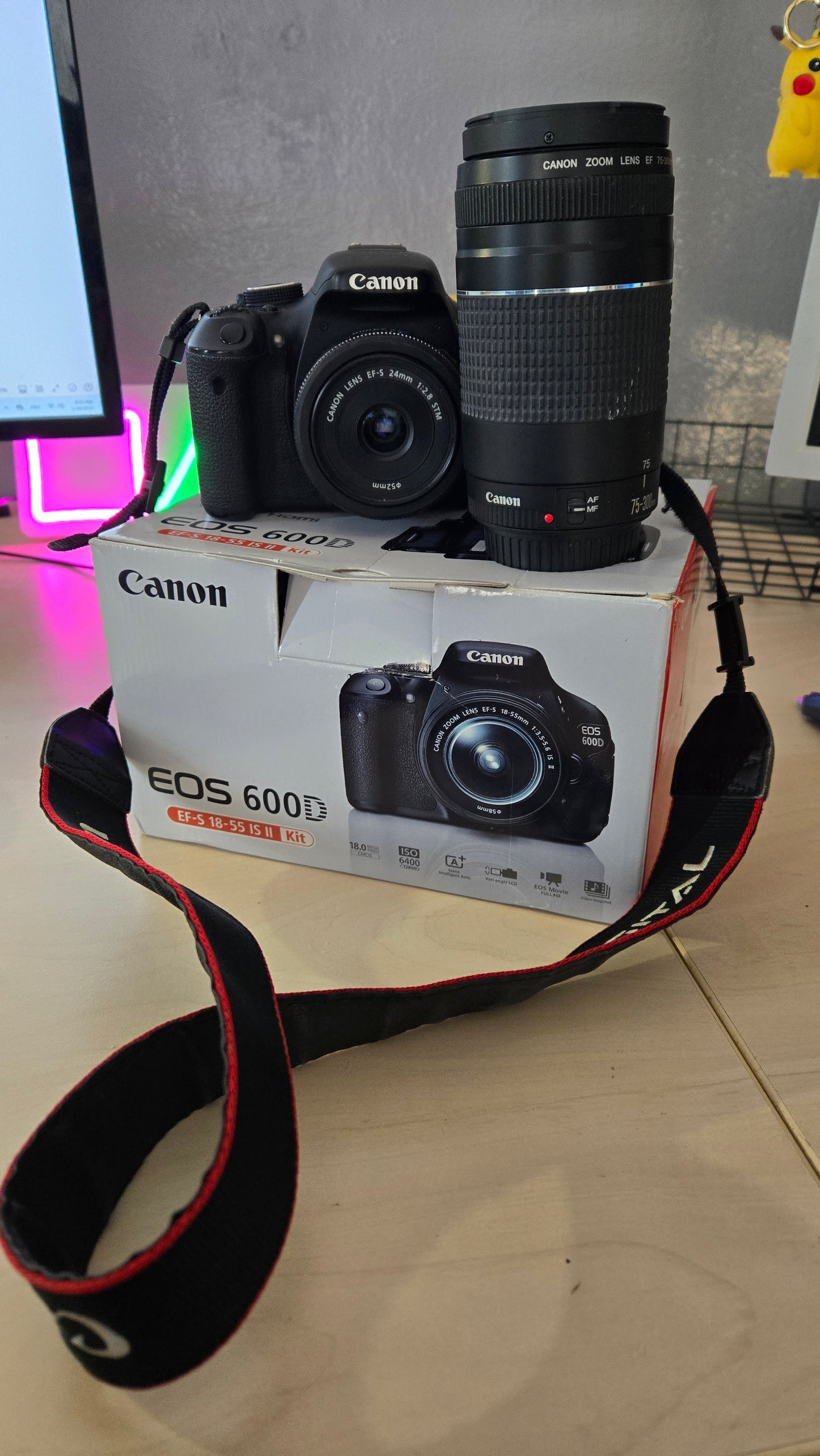 Canon EOS 600D + EF 75-300mm objektiv