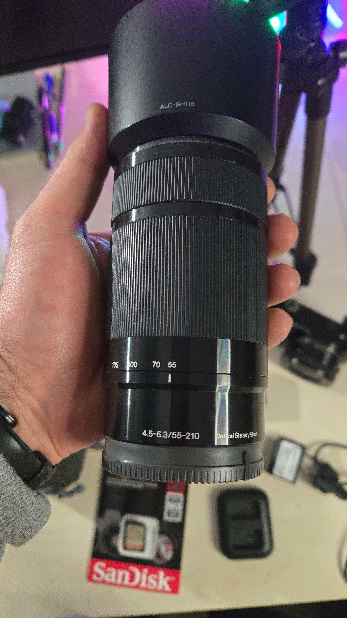 Sony Alpha A6000+Objektiv SEL55210/3 baterije/ 64GB/stalak