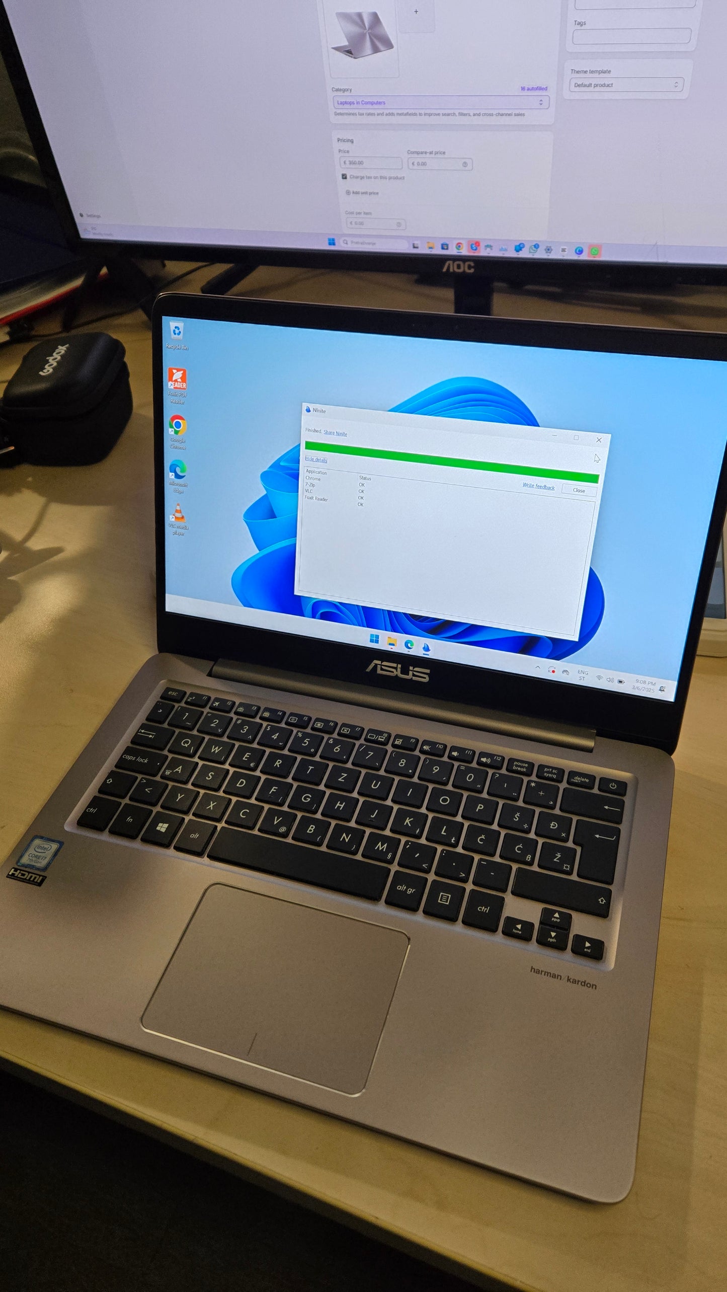 ASUS UX410U i7 7500/16GB/240SSD/14" FULL HD
