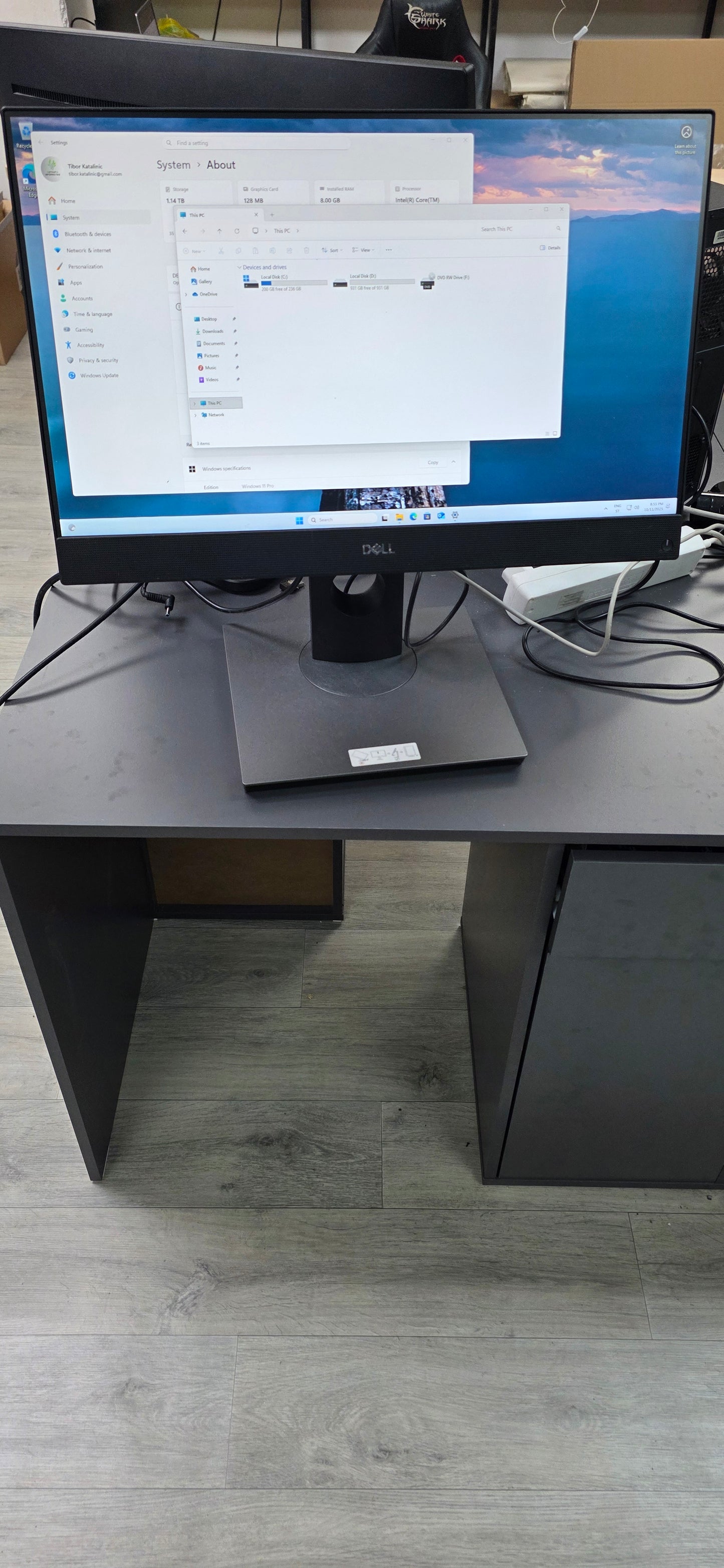 DELL OptiPlex 7460 All-in-One: i5-8500, 8GB RAM, 240GB SSD, Win 11, 12 mj. jamstvo
