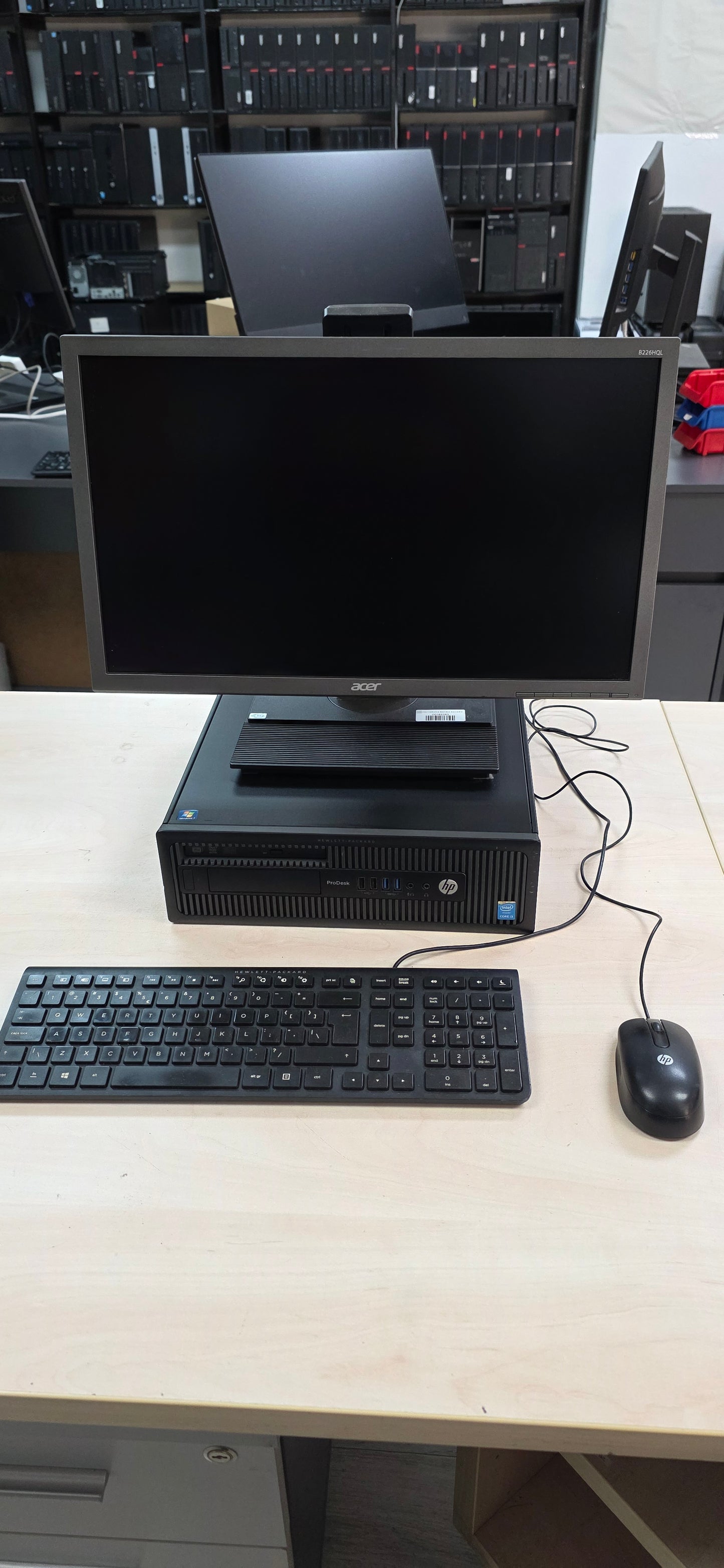 💻KOMPLET: HP 600 G1 (i3/12GB/120GB SSD) + Acer B226HQL Monitor s WiFi-jem | 12 mj. jamstvo