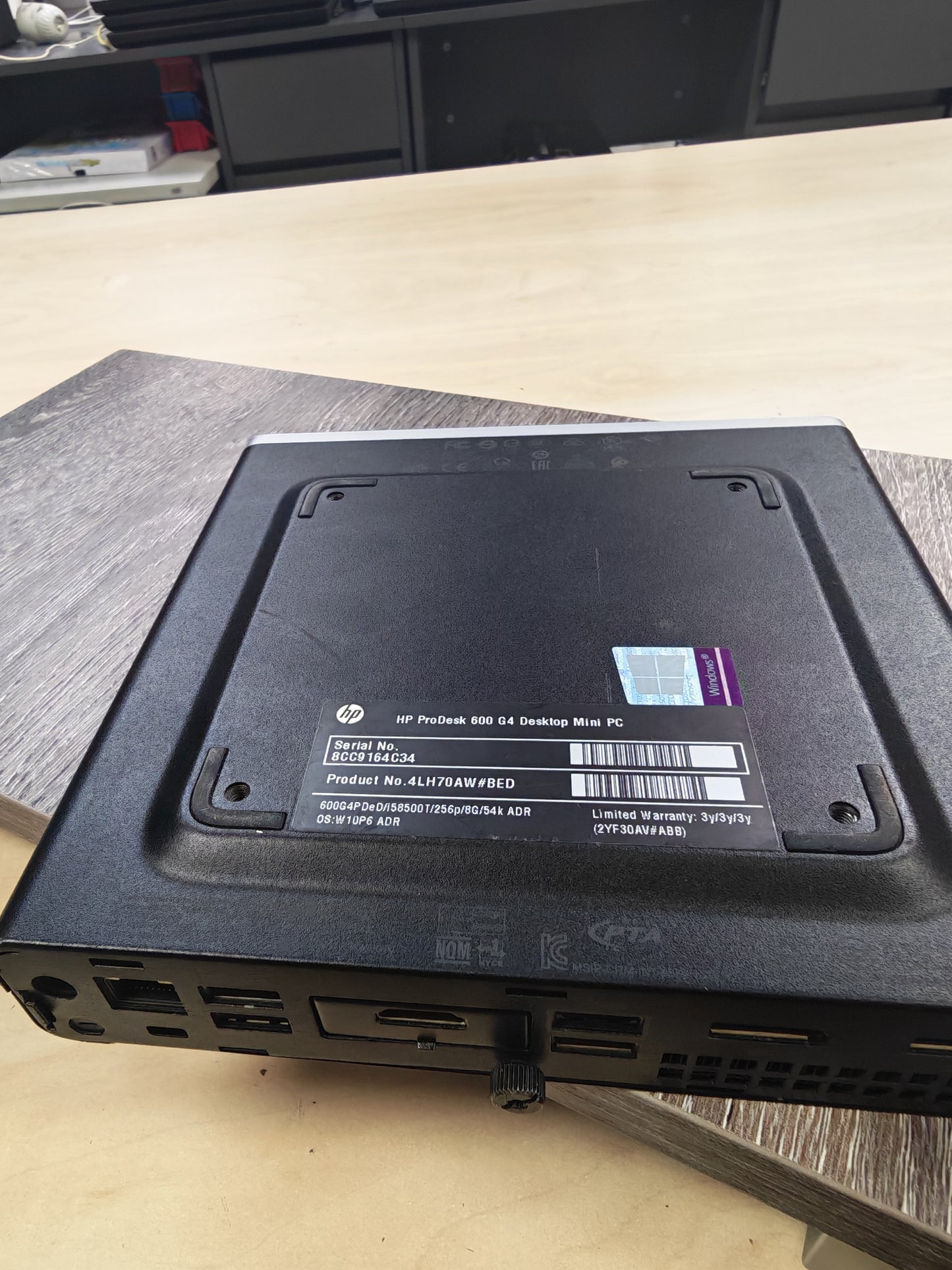 HP ProDesk 600 G4 Desktop Mini PC • i5-8500T • 16GB RAM • 256GB SSD • Win 11 Pro • 12mj Jamstvo