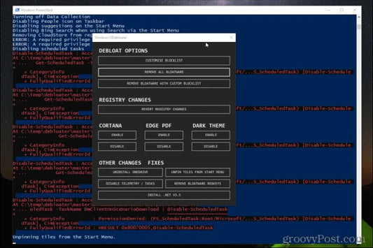 Debloat Windows optimizacija