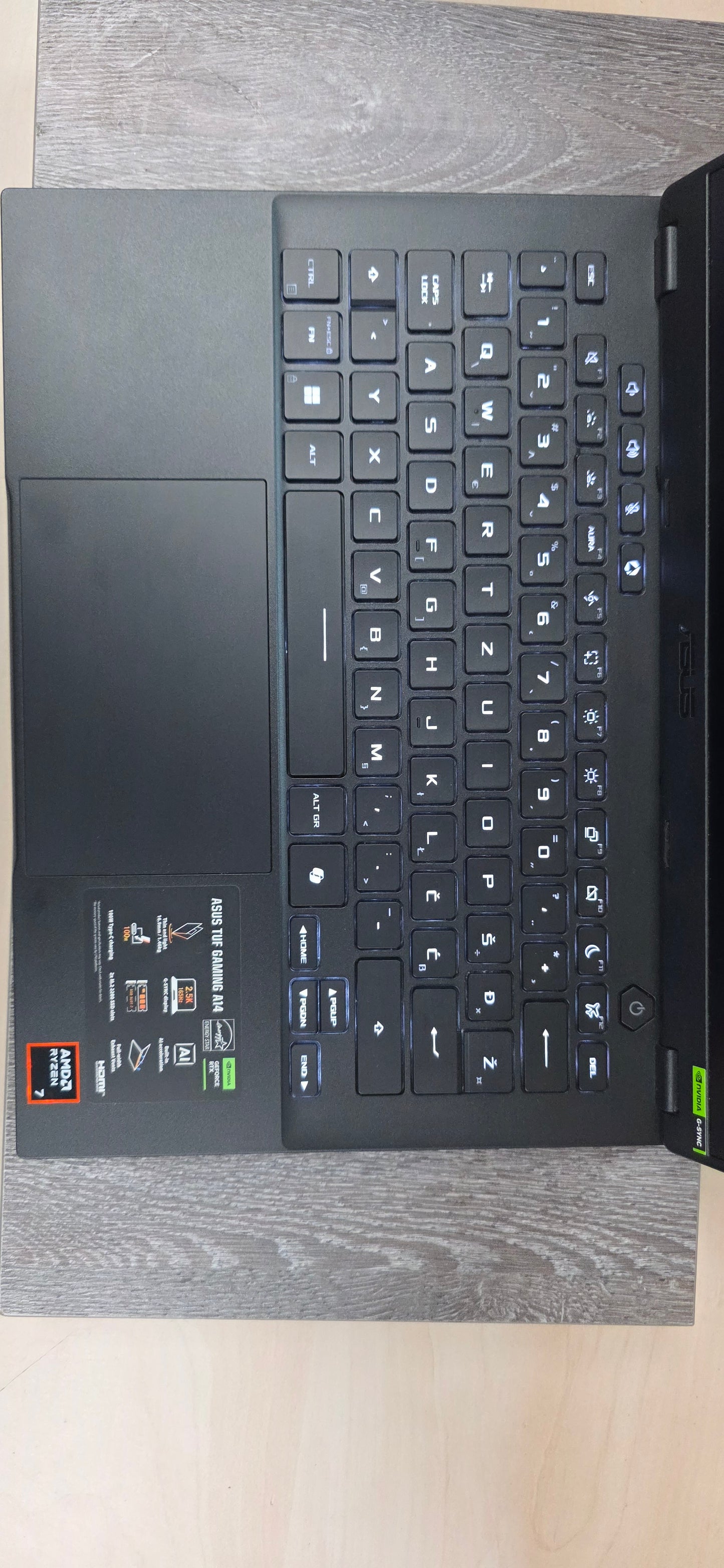 💻 ASUS TUF Gaming A14 Ryzen 7 8845/16GB/1TB/RTX 4050/14"/WIN 11/jamstvo do 2027