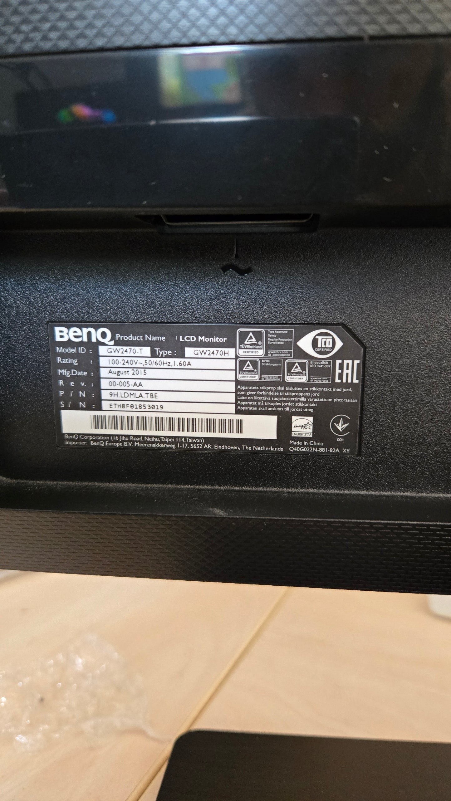 BenQ GW2470-T – 23.8" Full HD VA monitor – 6 mj. jamstvo