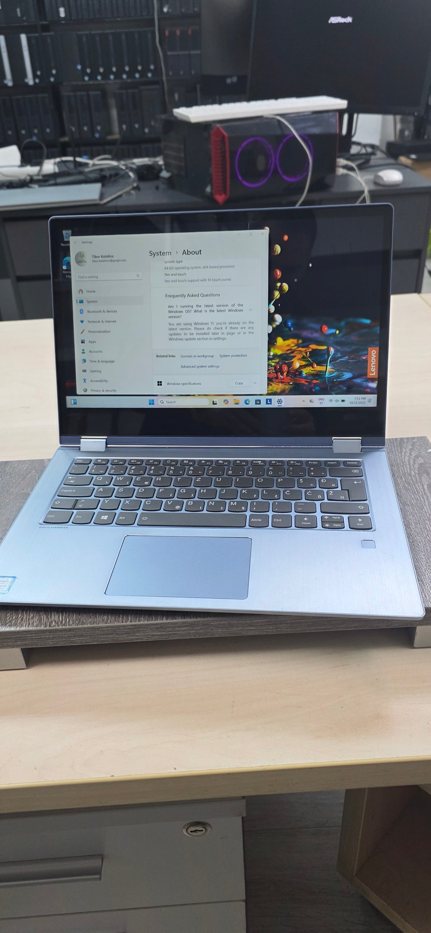 Lenovo Yoga 530-14IKB: i5-8250U, 8GB RAM, 480GB SSD, Touchscreen, Win 11, 6 mj. jamstvo