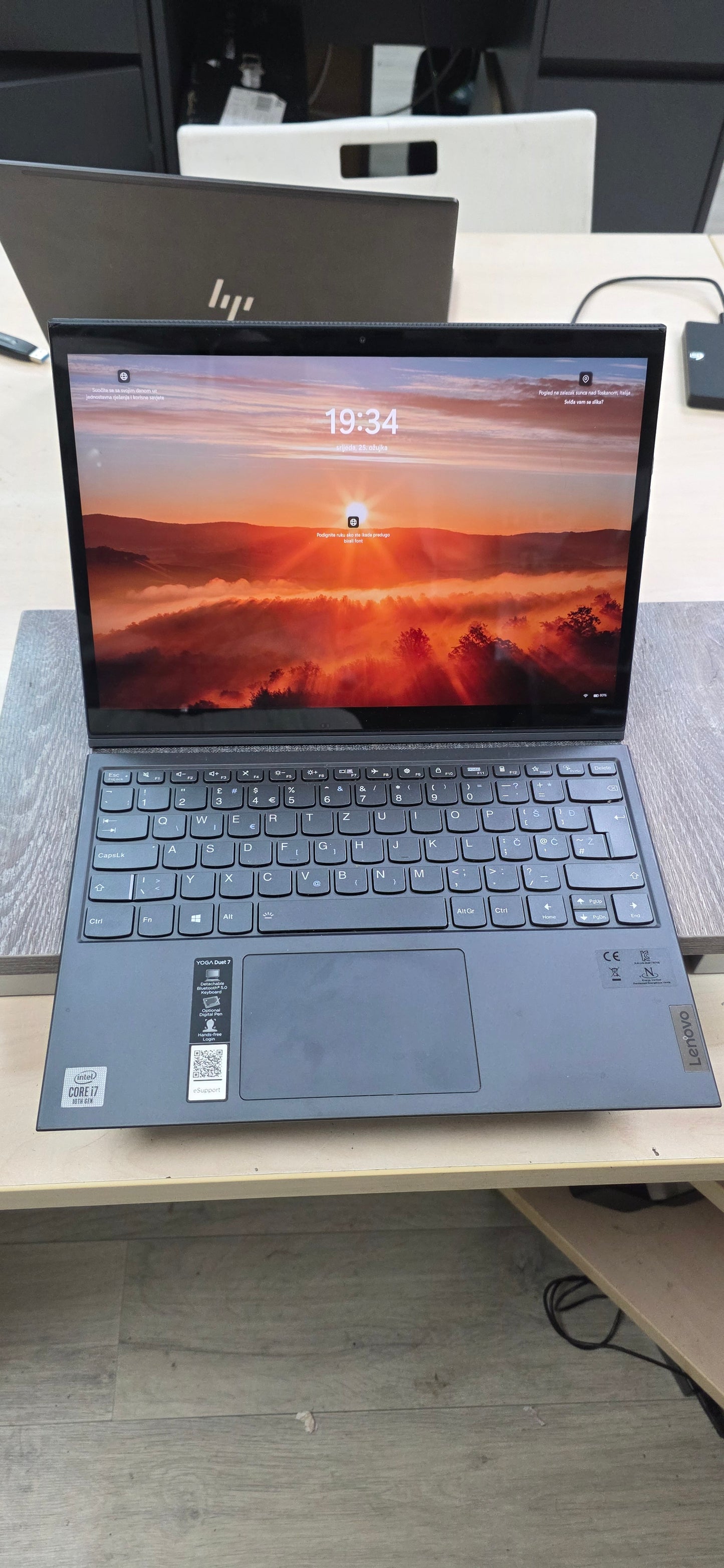 Lenovo Yoga Duet 7 • i7-10510U • 8GB • 500GB SSD • 13" Touch • 6mj Jamstvo • Win 11 (Olovka)