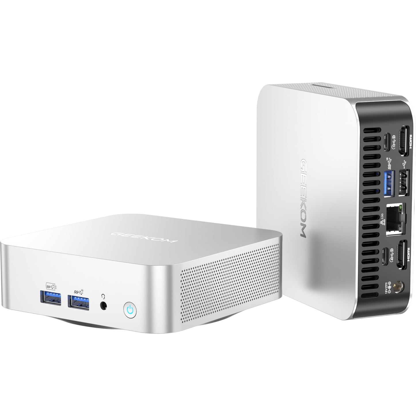 GEEKOM A8 AI Mini PC: Ryzen 7 8845HS, 32GB DDR5 RAM, 1TB NVMe SSD, 12 mj. jamstvo