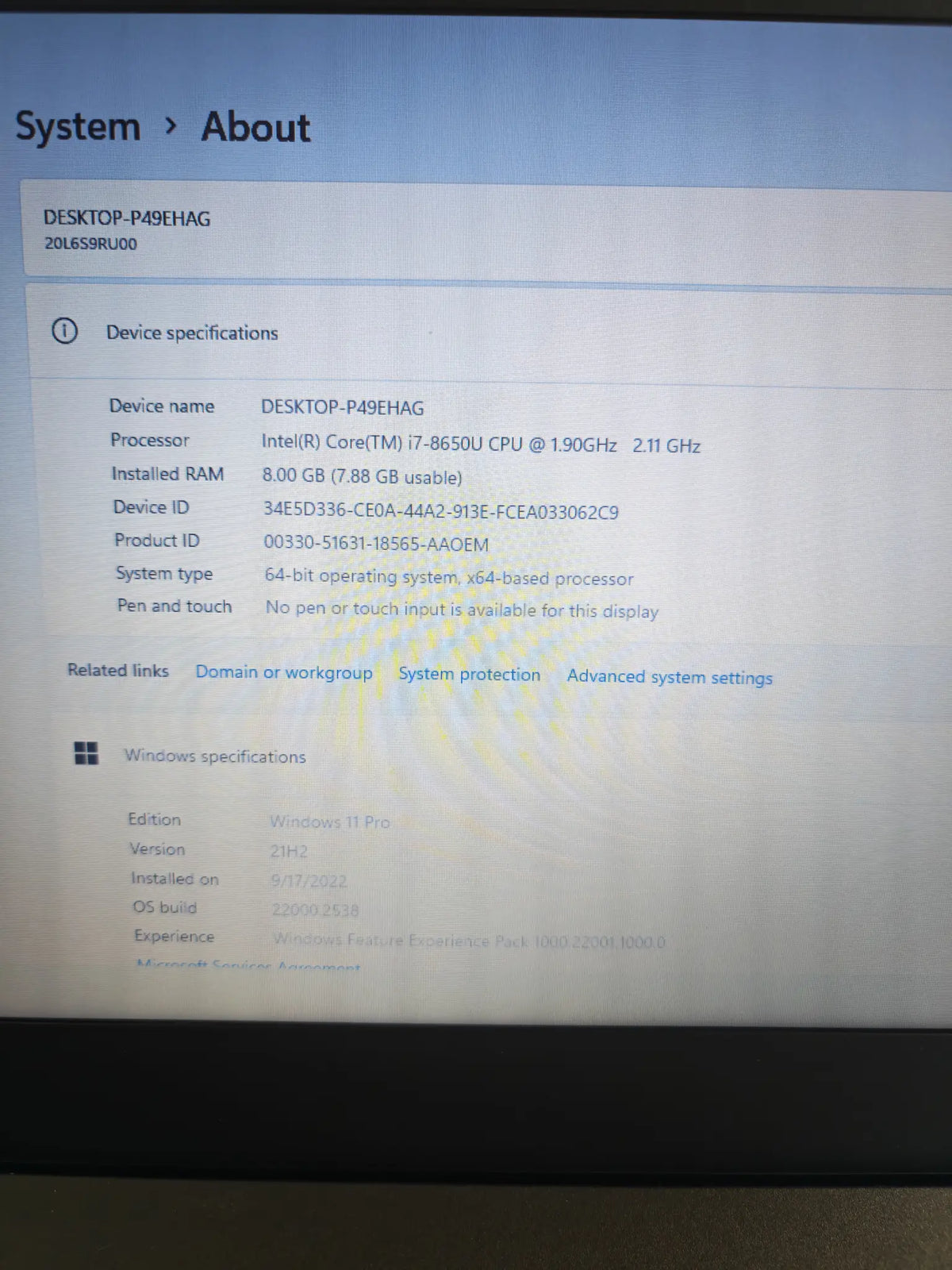Lenovo ThinkPad T480 • i7-8650U • 16GB RAM • 240GB SSD • HD • Win 11 Pro • 12mj Jamstvo