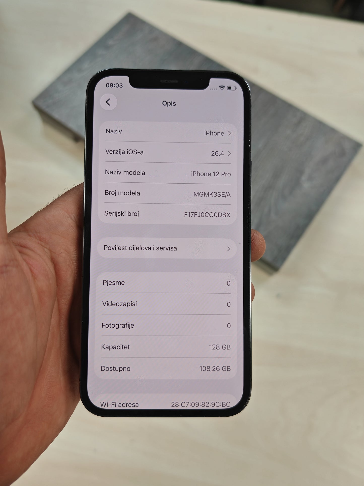 iPhone 12 Pro • 128GB • Odlično stanje • 91% Baterija • 3mj Jamstvo