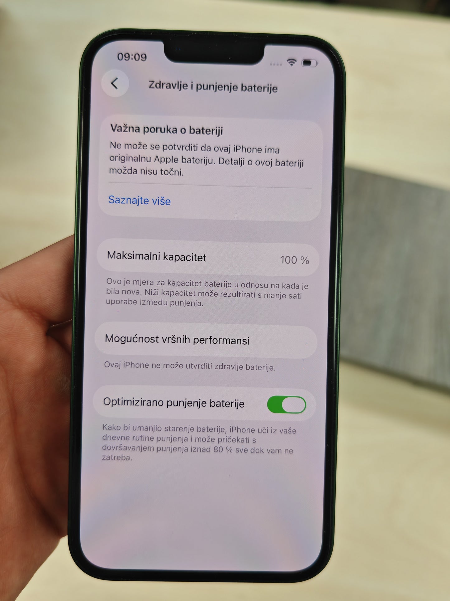 iPhone 13 • 128GB • Odlično stanje • 100% Baterija • 3mj Jamstvo (Kaljeno staklo + maskica)