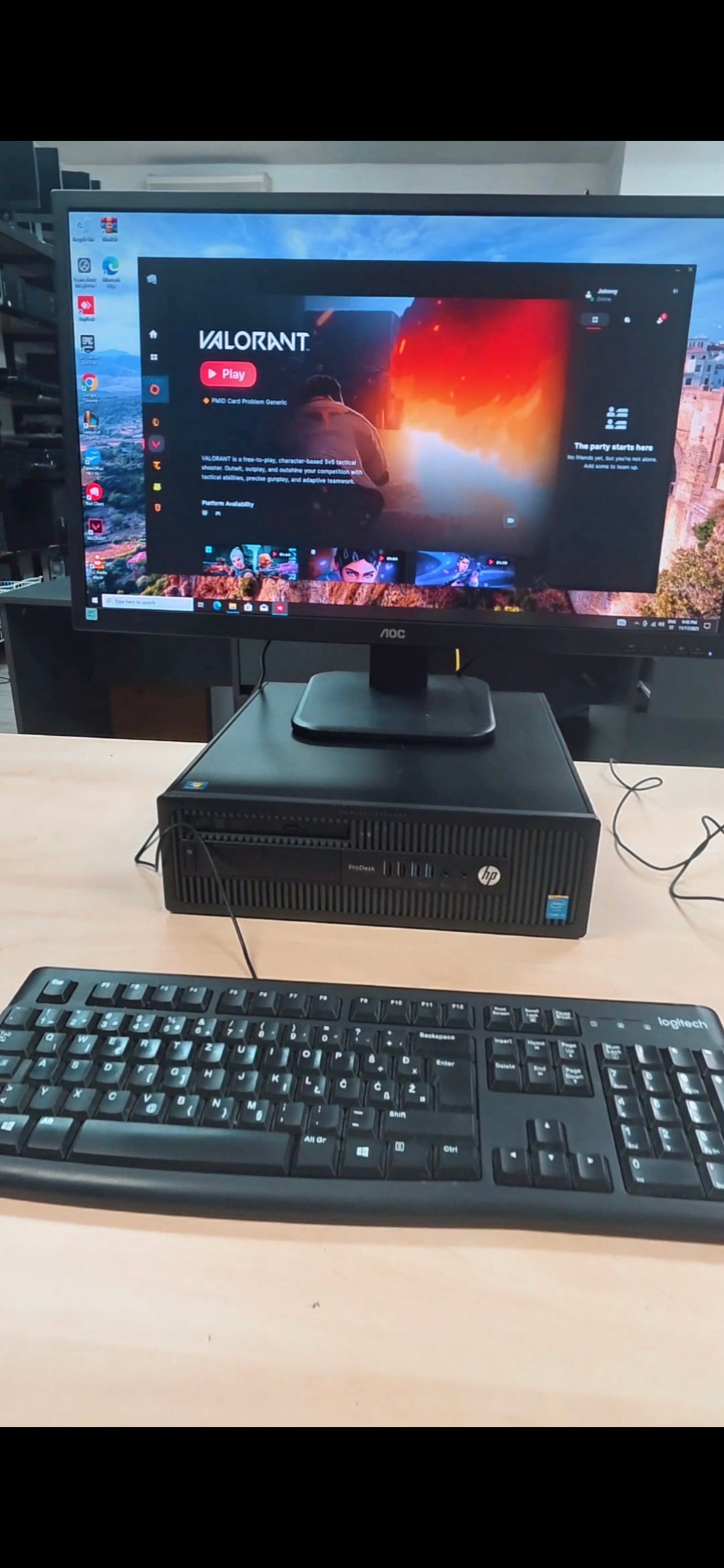 Gaming PC (Low Budget): HP ProDesk 600 G1 SFF - i3-4130, 12GB RAM, RX 6400 4GB, 24 mj. jamstvo