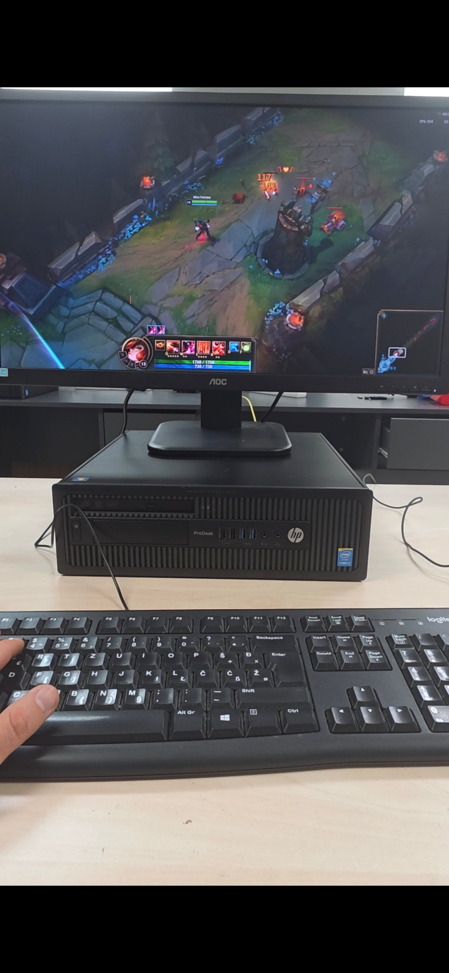 Gaming PC (Low Budget): HP ProDesk 600 G1 SFF - i3-4130, 12GB RAM, RX 6400 4GB, 24 mj. jamstvo