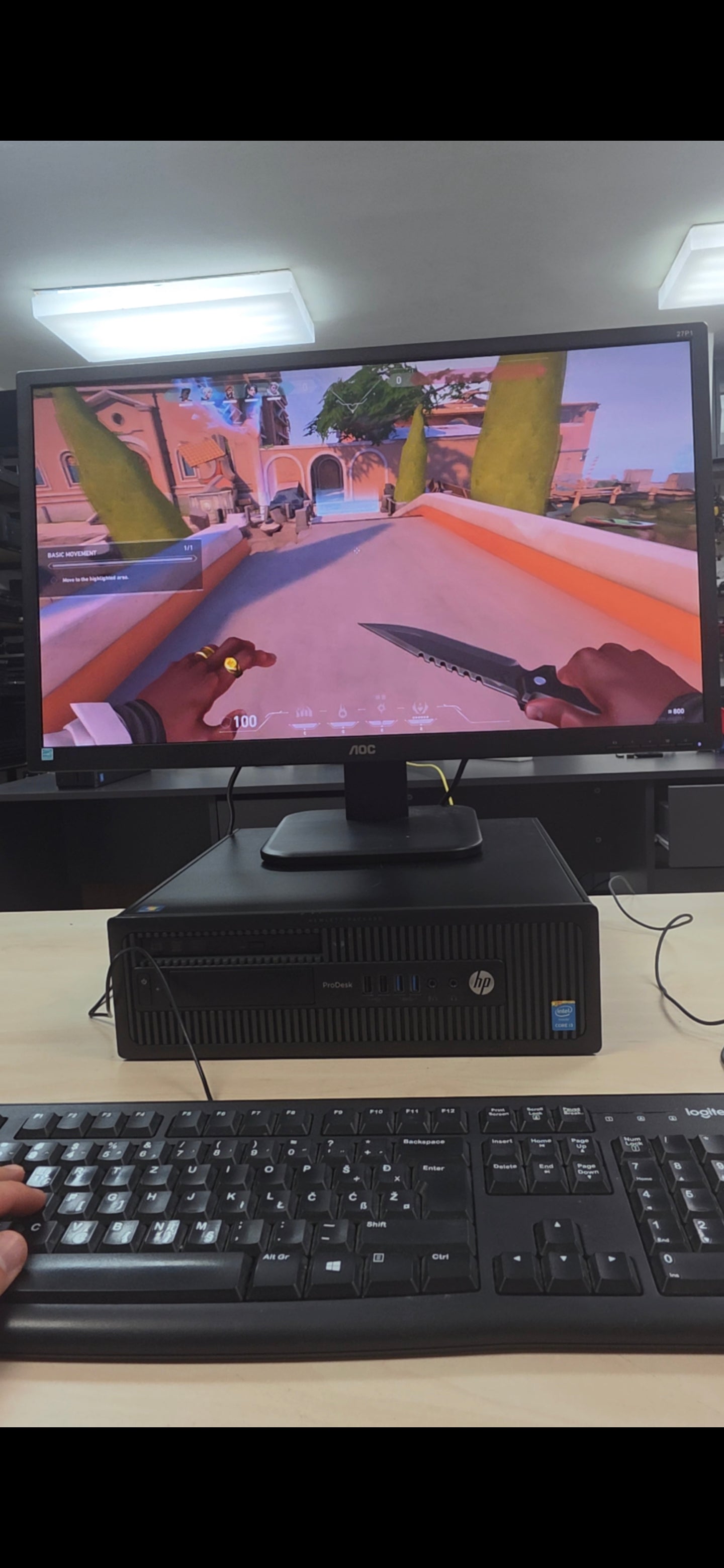 Gaming PC (Low Budget): HP ProDesk 600 G1 SFF - i3-4130, 12GB RAM, RX 6400 4GB, 24 mj. jamstvo